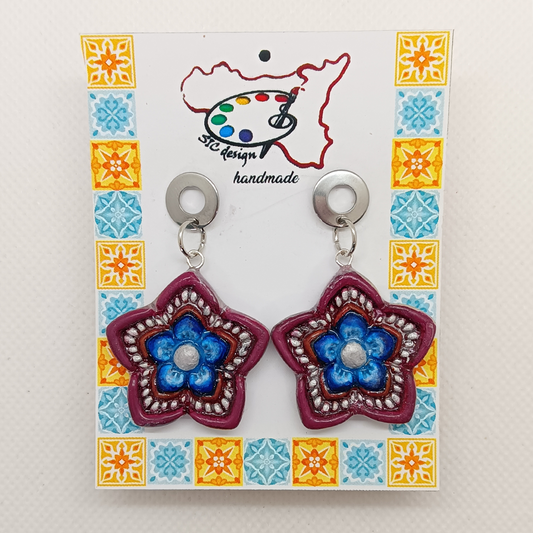 18. Orecchini artigianali Dipinti a mano