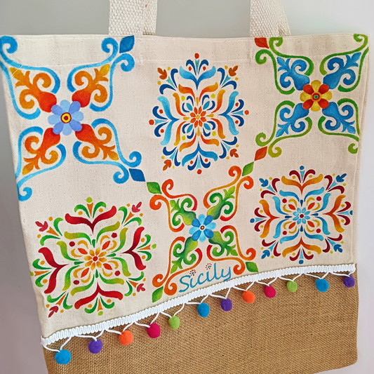 22. Borse dipinte a mano Sicily