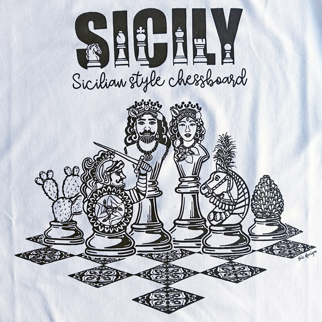 21. Magliette uomo e donna - Scacchi siciliani