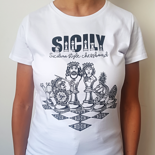 17. Magliette uomo e donna - Scacchi siciliani