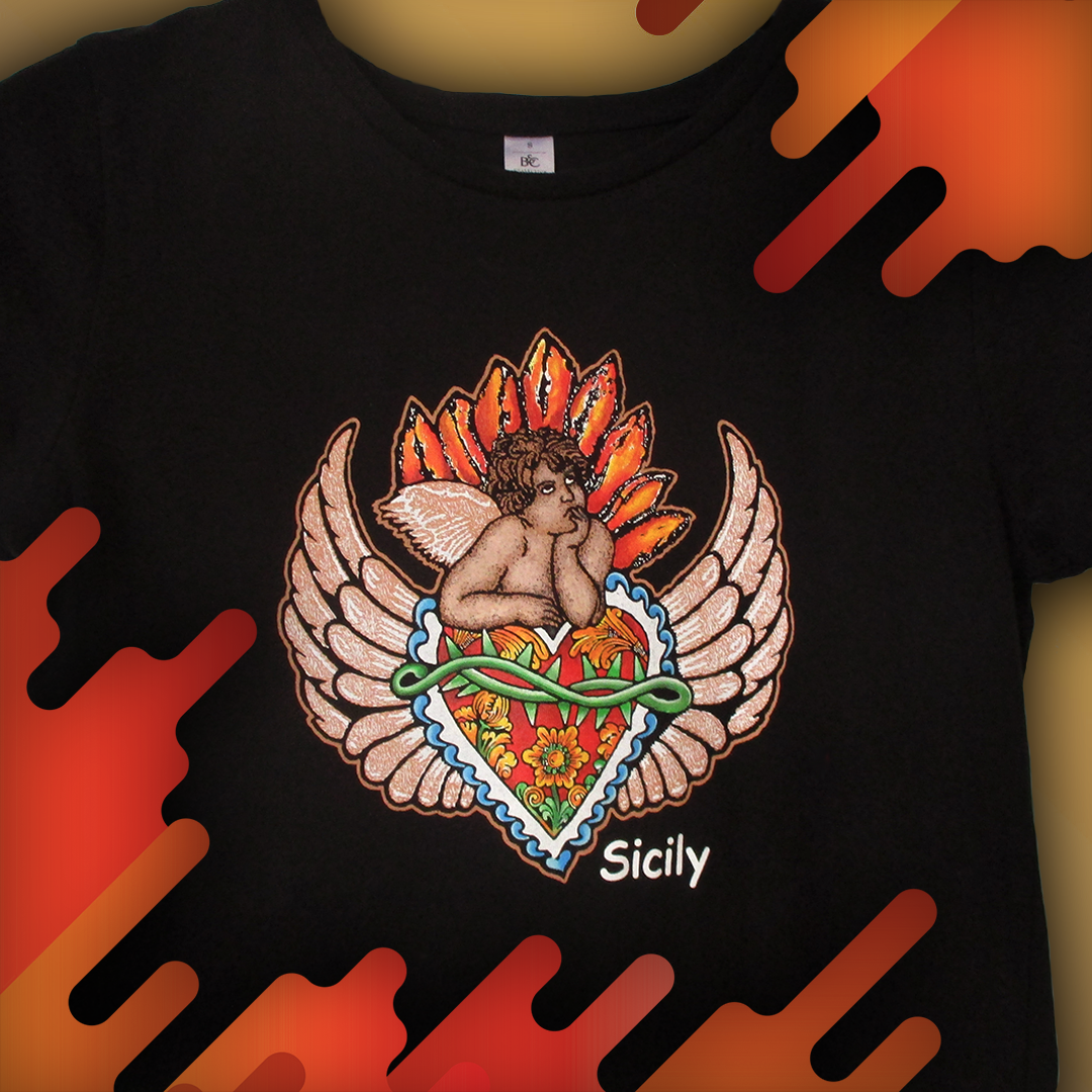 Sicilia Angelo Magliette dipinte a mano