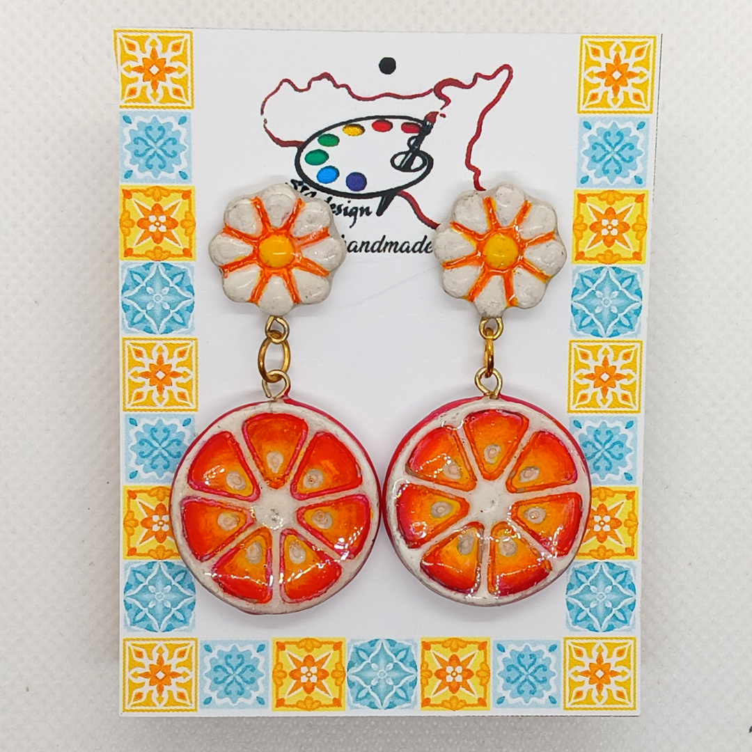 15. Orecchini artigianali Dipinti a mano - Vari modelli