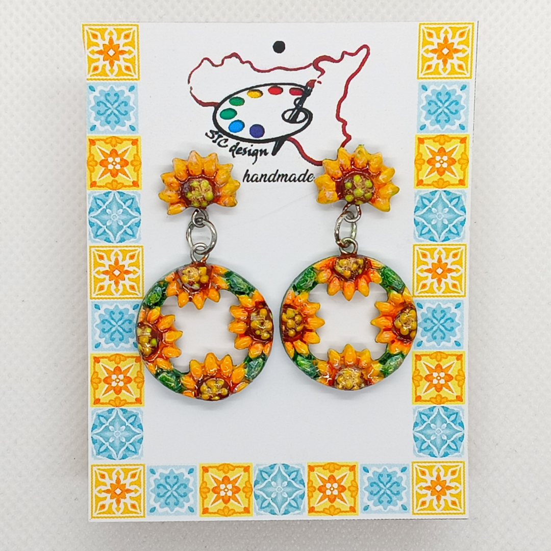 15. Orecchini artigianali Dipinti a mano - Vari modelli