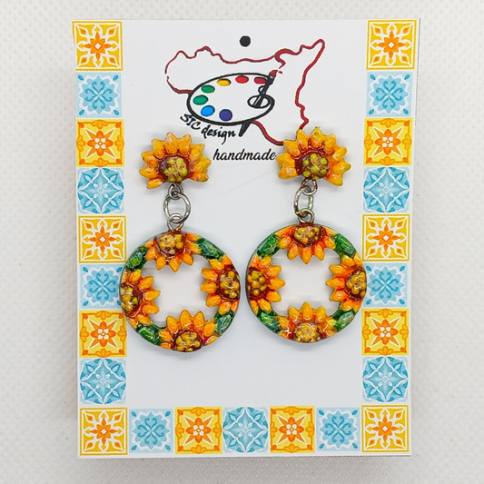 15. Orecchini artigianali Dipinti a mano - Vari modelli