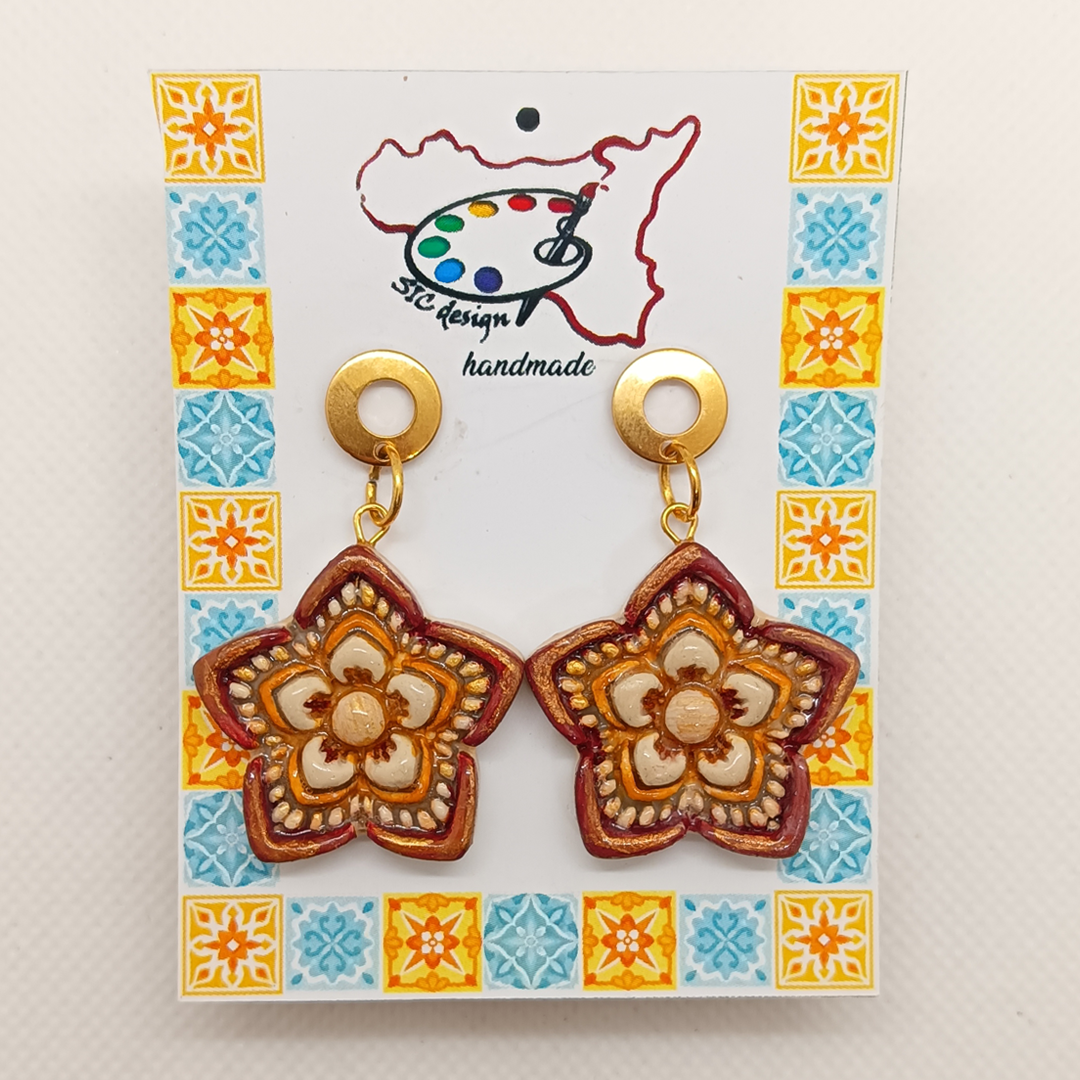 12. Orecchini artigianali Dipinti a mano