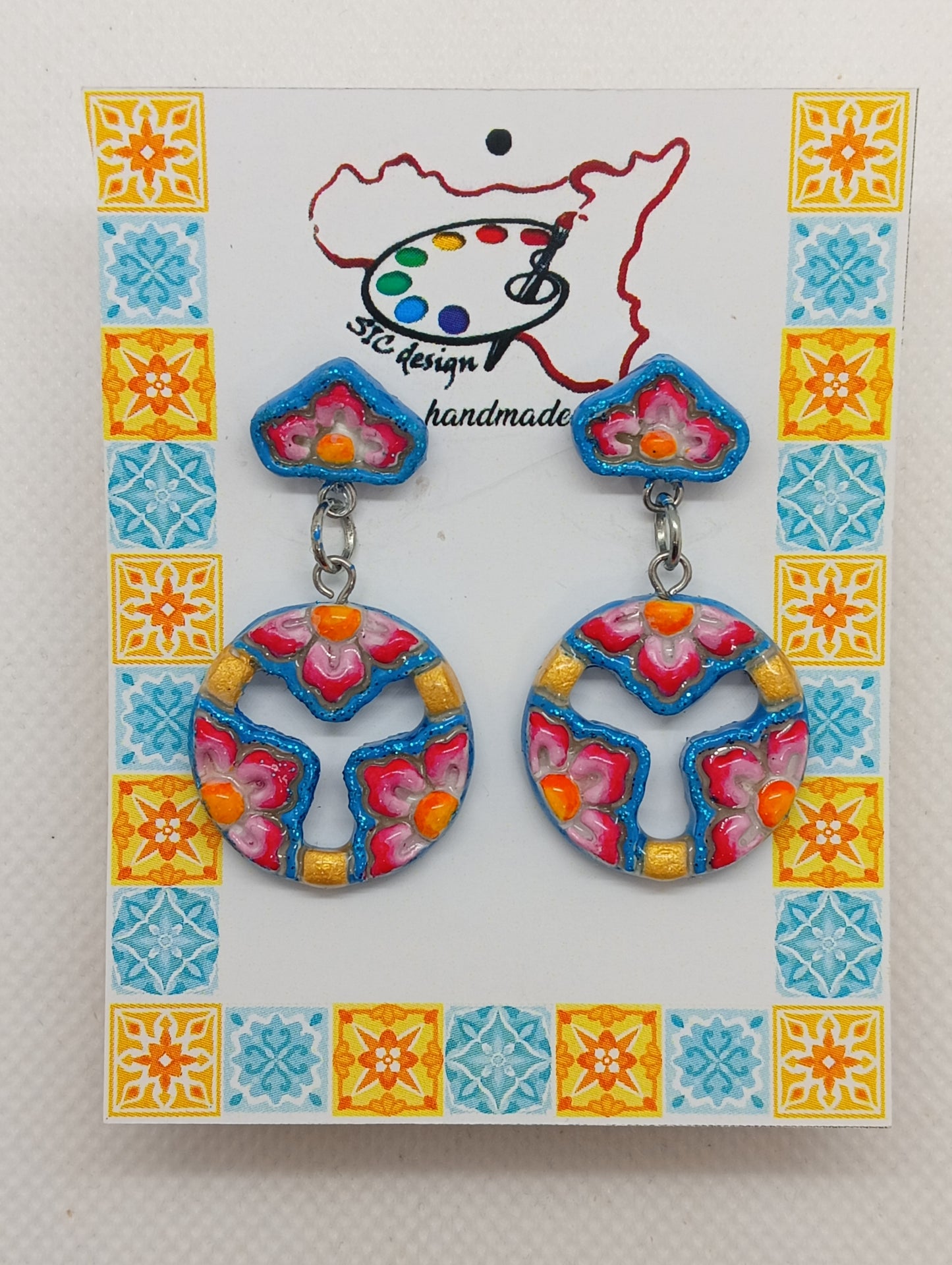 09. Orecchini artigianali Dipinti a mano