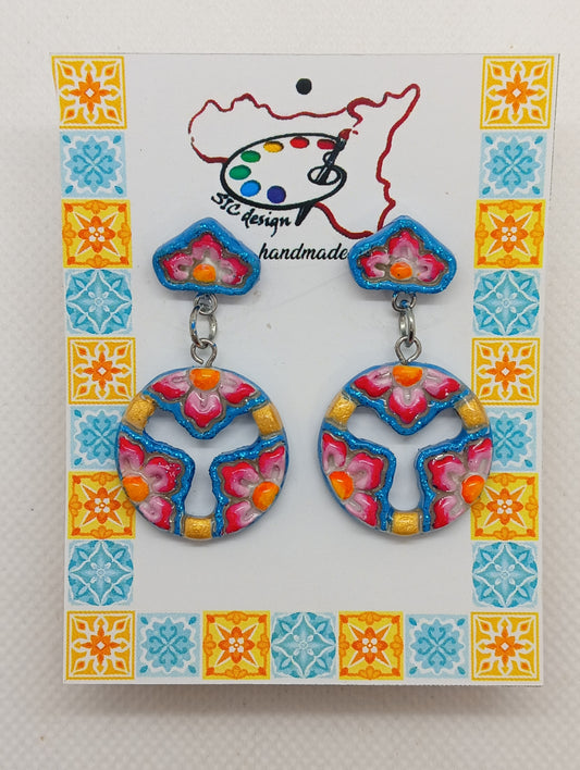 09. Orecchini artigianali Dipinti a mano