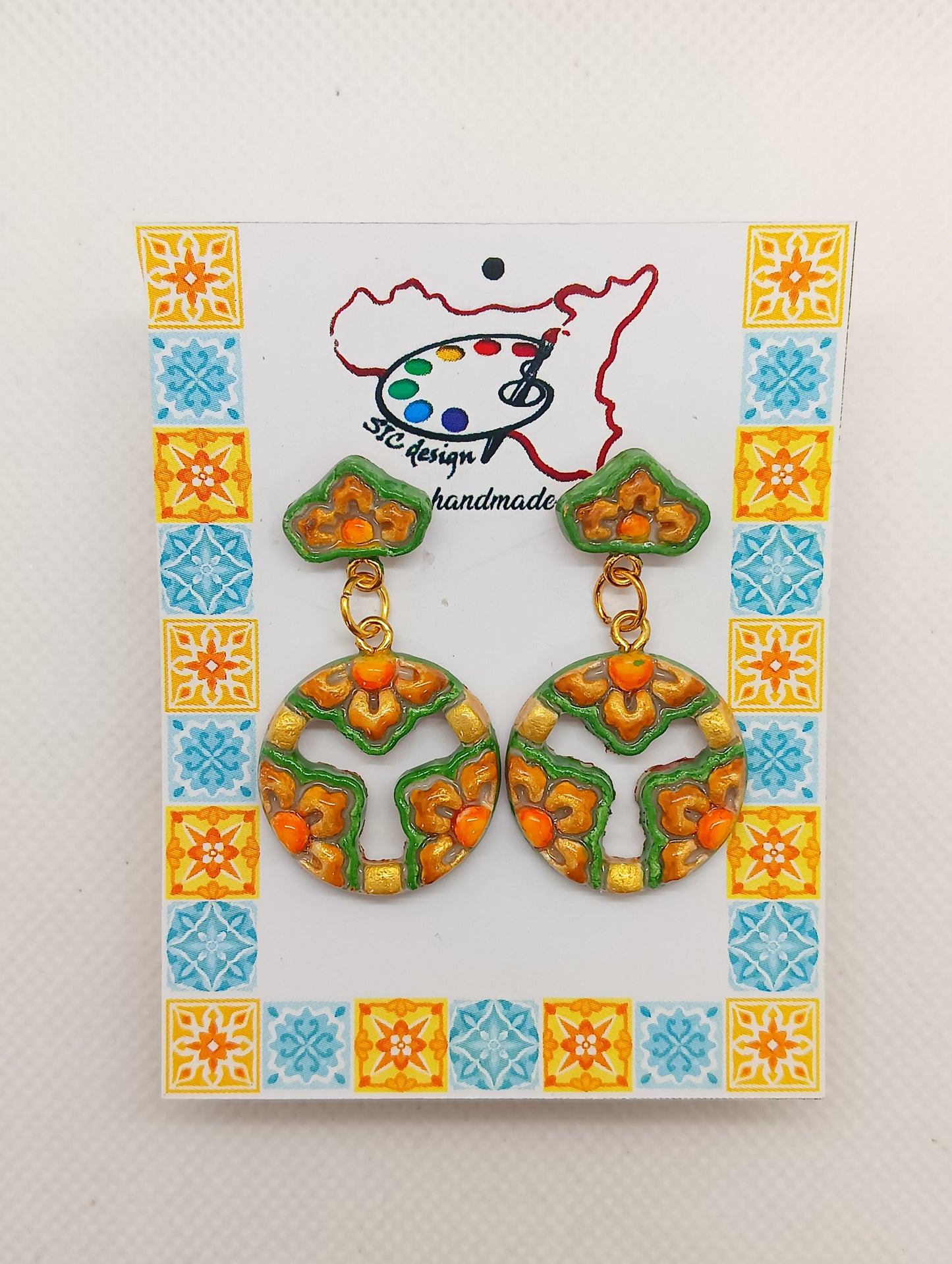 09. Orecchini artigianali Dipinti a mano