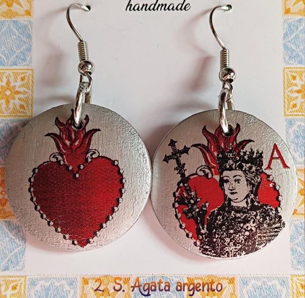 S.Agata Orecchini artigianali Sant'Agata