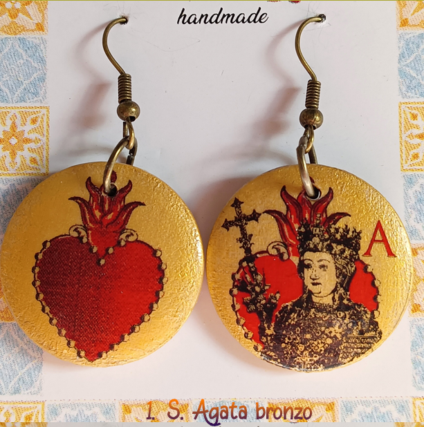 S.Agata Orecchini artigianali Sant'Agata