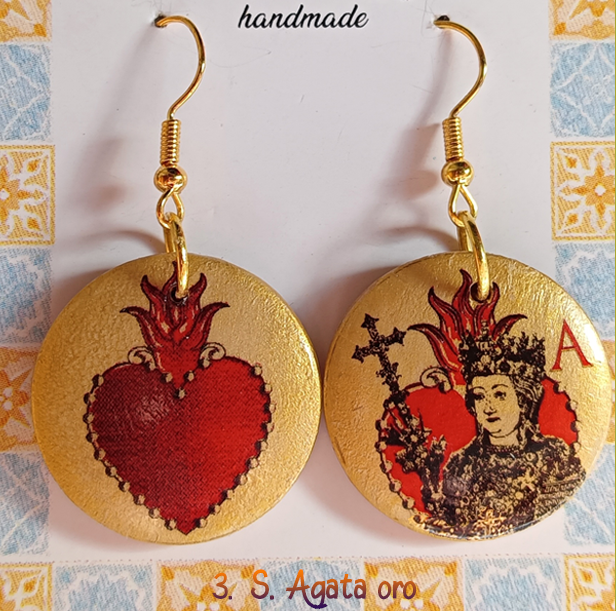 S.Agata Orecchini artigianali Sant'Agata