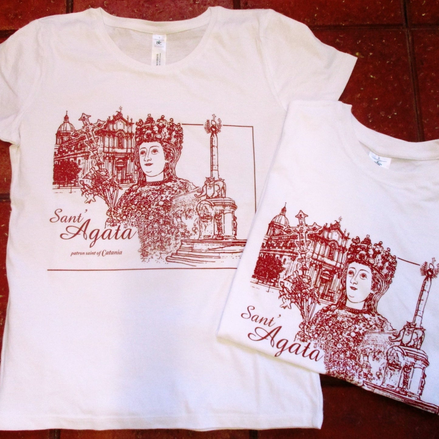 Agatha of Sicily patron saint of Catania man's and woman's T-shirts