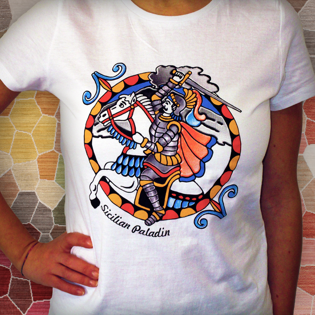 Sicilian paladin Handpainted man's and woman's T-shirts