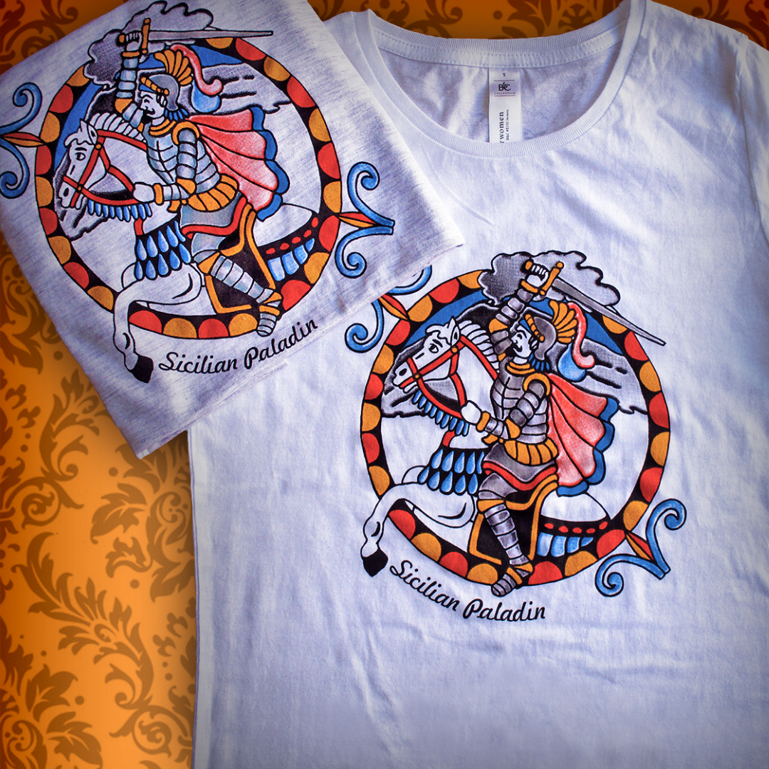 Sicilian paladin Handpainted man's and woman's T-shirts